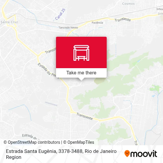 Estrada Santa Eugênia, 3378-3488 map