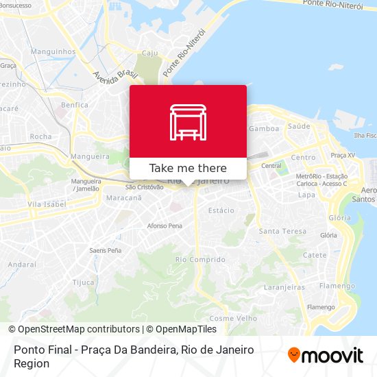 Mapa Ponto Final - Praça Da Bandeira