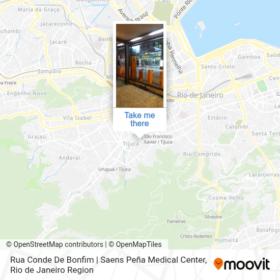Rua Conde De Bonfim | Saens Peña Medical Center map