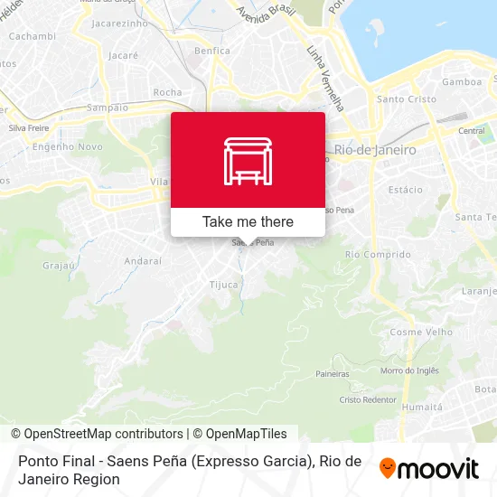 Ponto Final - Saens Peña (Expresso Garcia) map