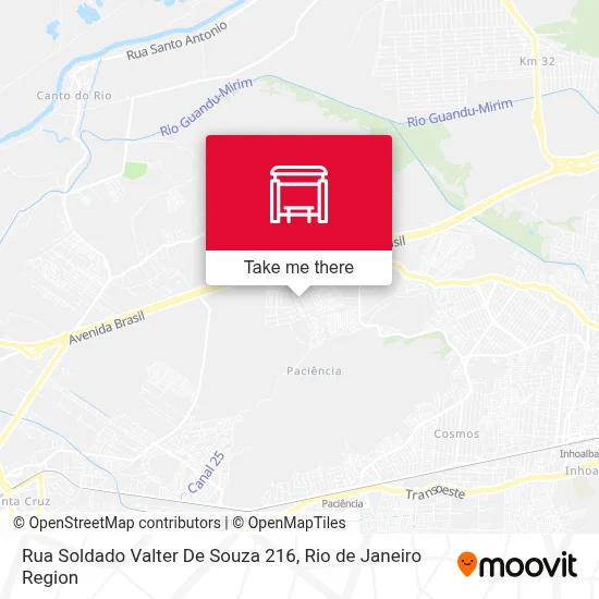 Rua Soldado Valter De Souza 216 map