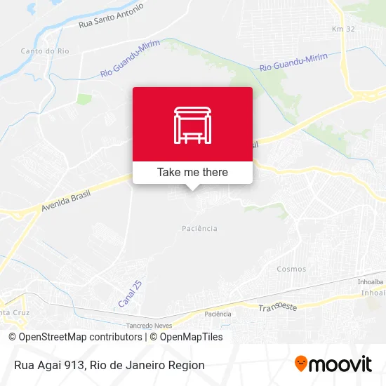 Rua Agai 913 map