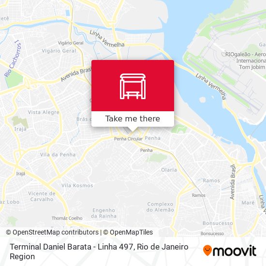 Mapa Terminal Daniel Barata - Linha 497