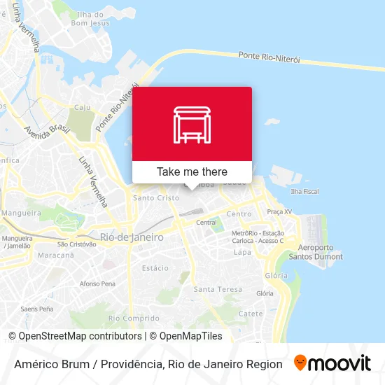 Américo Brum / Providência map
