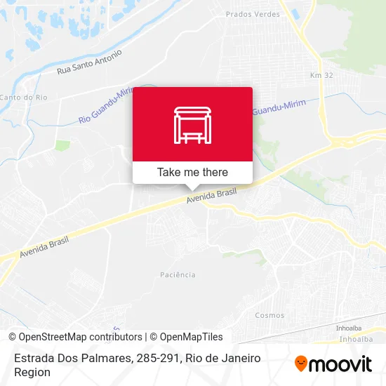 Estrada Dos Palmares, 285-291 map