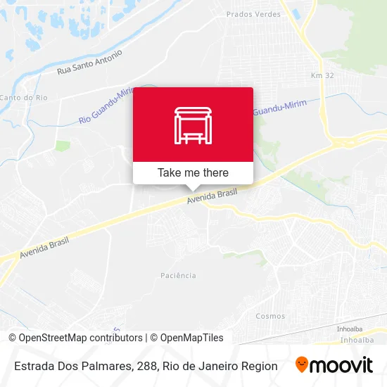 Estrada Dos Palmares, 288 map