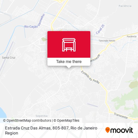 Estrada Cruz Das Almas, 805-807 map