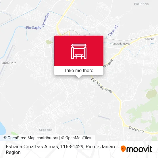 Estrada Cruz Das Almas, 1163-1429 map