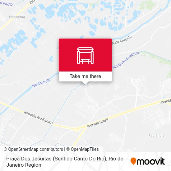 Praça Dos Jesuítas (Sentido Canto Do Rio) map