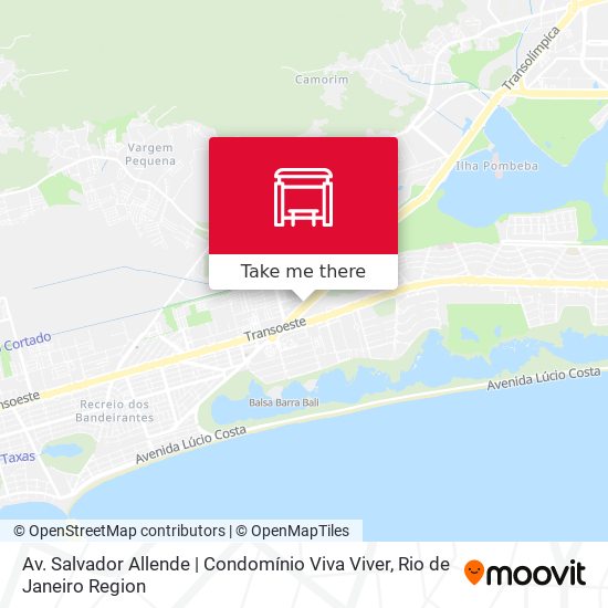 Mapa Av. Salvador Allende | Condomínio Viva Viver