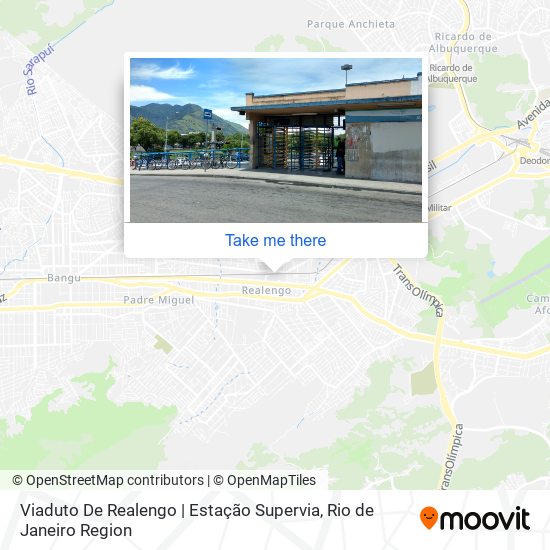 Mapa Viaduto De Realengo | Estação Supervia