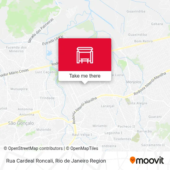 Rua Cardeal Roncali map