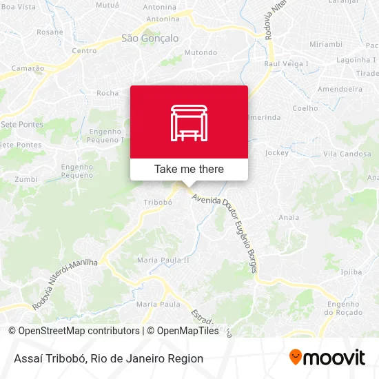 Assaí Tribobó map