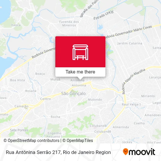 Rua Antônina Serrão 217 map