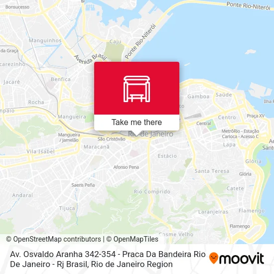 Av. Osvaldo Aranha 342-354 - Praca Da Bandeira Rio De Janeiro - Rj Brasil map