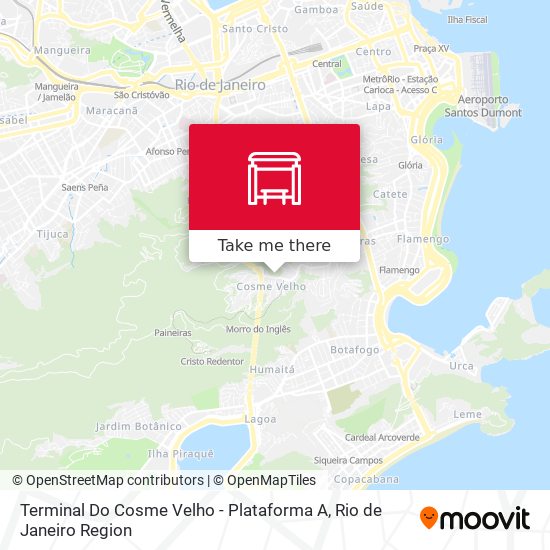 Mapa Terminal Do Cosme Velho - Plataforma A