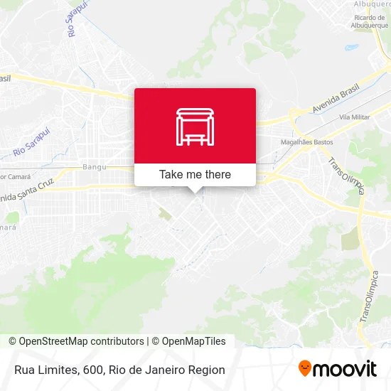 Rua Limites, 600 map