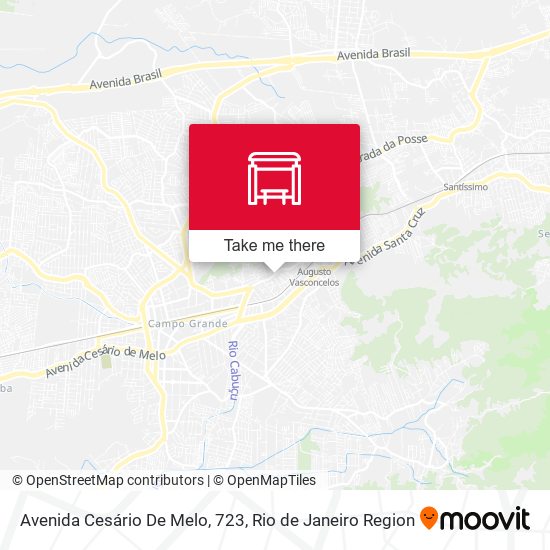 Avenida Cesário De Melo, 723 map