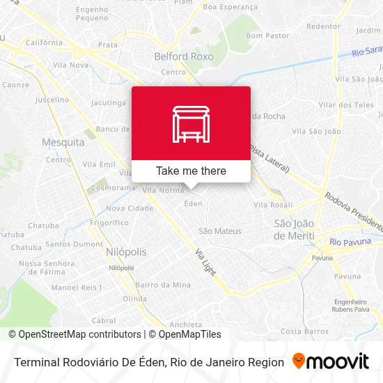Terminal Rodoviário De Éden map