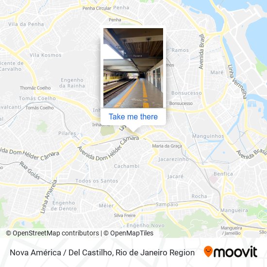 Nova América / Del Castilho map