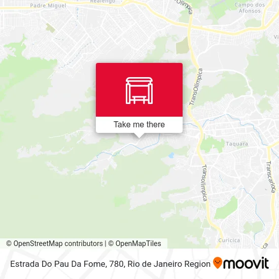 Estrada Do Pau Da Fome, 780 map