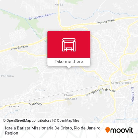 Igreja Batista Missionária De Cristo map