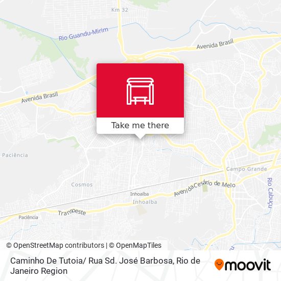 Caminho De Tutoia/ Rua Sd. José Barbosa map