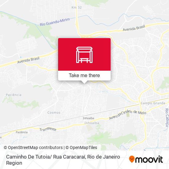 Caminho De Tutoia/ Rua Caracaraí map