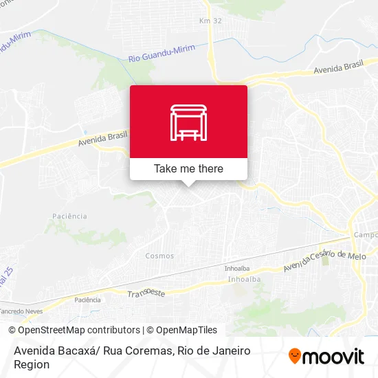 Avenida Bacaxá/ Rua Coremas map
