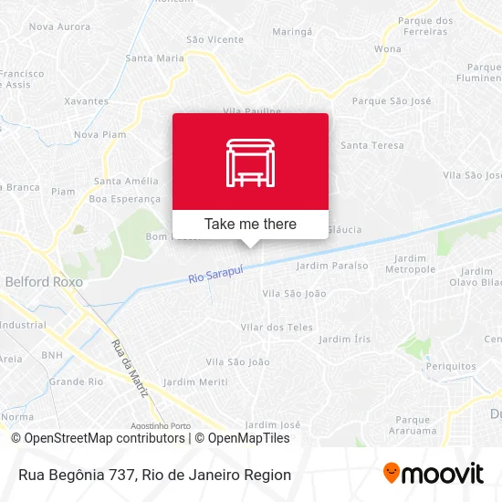 Rua Begônia 737 map
