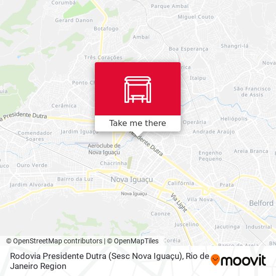 Rodovia Presidente Dutra (Sesc Nova Iguaçu) map