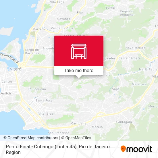 Ponto Final - Cubango (Linha 45) map