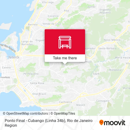 Ponto Final - Cubango (Linha 34b) map