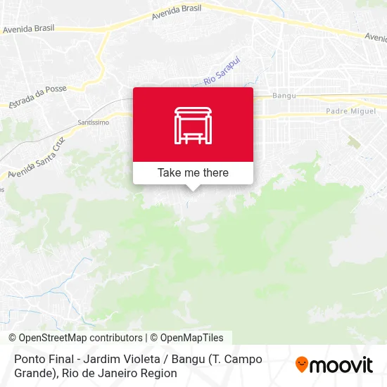 Ponto Final - Jardim Violeta / Bangu (T. Campo Grande) map