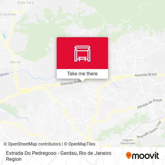 Estrada Do Pedregoso - Gerdau map