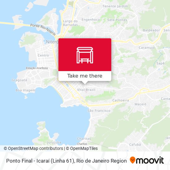 Ponto Final - Icaraí (Linha 61) map