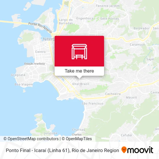 Ponto Final - Icaraí (Linha 61) map