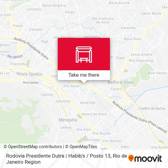 Rodovia Presidente Dutra | Habib's / Posto 13 map