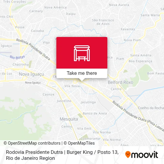 Rodovia Presidente Dutra | Burger King / Posto 13 map
