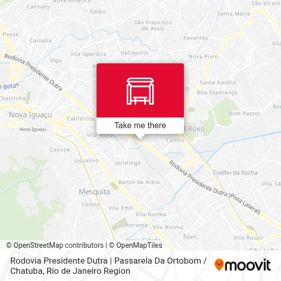 Rodovia Presidente Dutra | Passarela Da Ortobom / Chatuba map