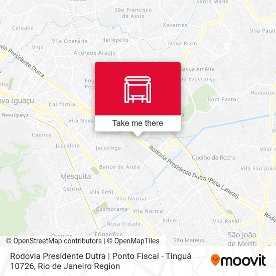 Rodovia Presidente Dutra | Ponto Fiscal - Tinguá 10726 map
