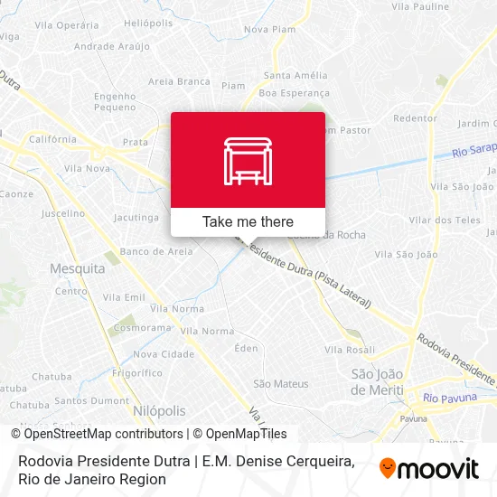 Rodovia Presidente Dutra | E.M. Denise Cerqueira map
