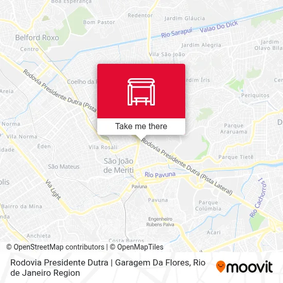Rodovia Presidente Dutra | Garagem Da Flores map