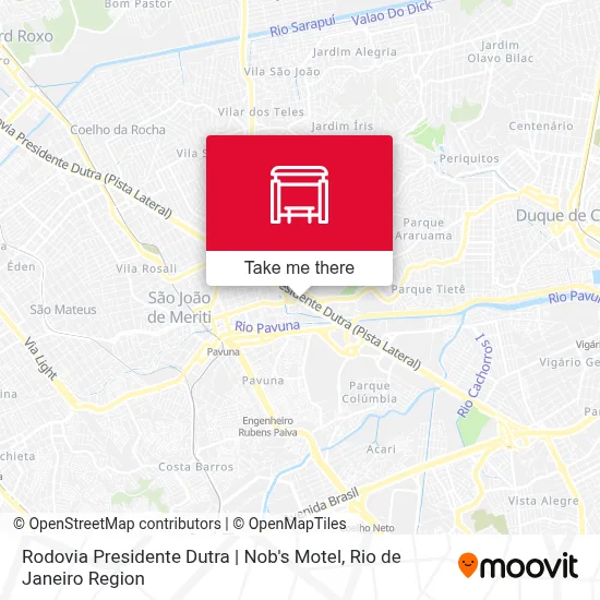 Rodovia Presidente Dutra | Nob's Motel map