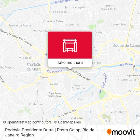 Rodovia Presidente Dutra | Posto Galop map