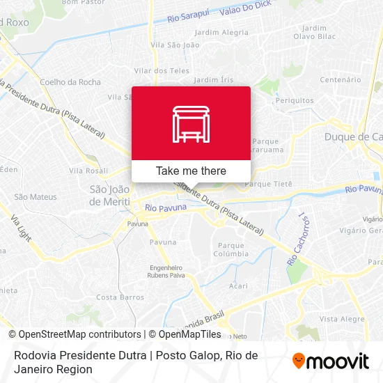 Rodovia Presidente Dutra | Posto Galop map