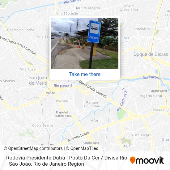 Rodovia Presidente Dutra | Posto Da Ccr / Divisa Rio - São João map