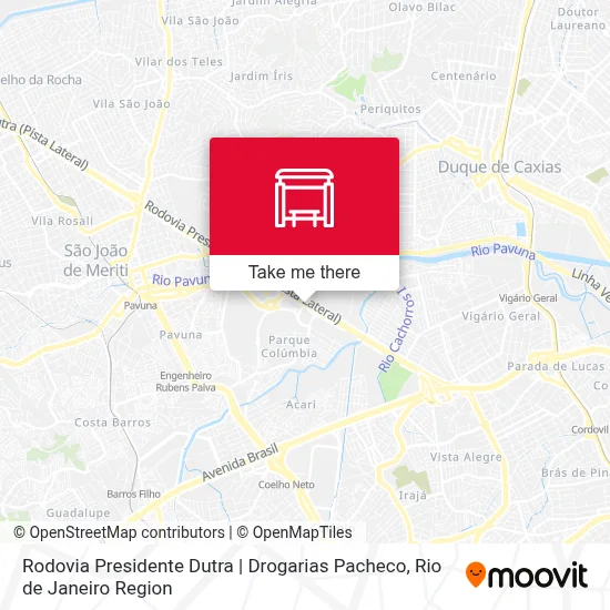 Rodovia Presidente Dutra | Drogarias Pacheco map