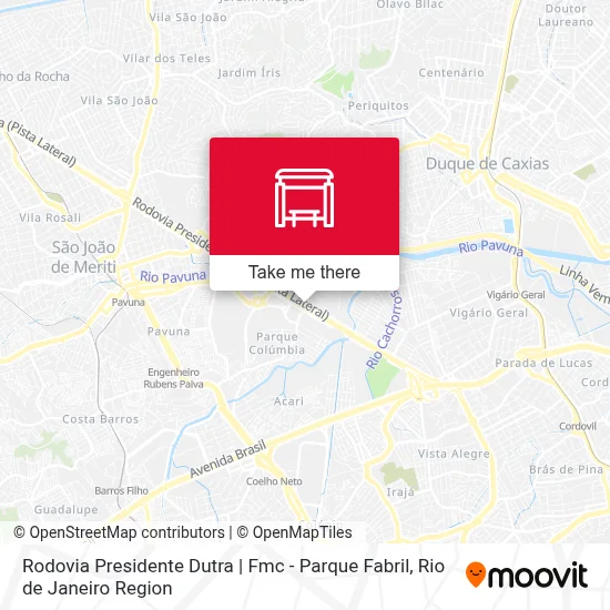 Rodovia Presidente Dutra | Fmc - Parque Fabril map