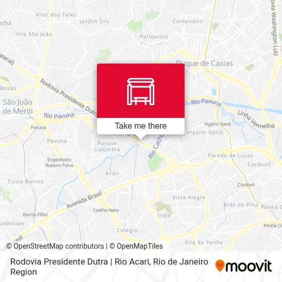Rodovia Presidente Dutra | Rio Acari map